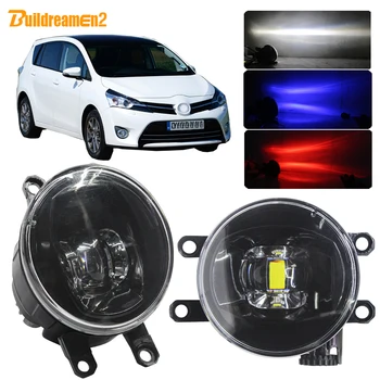 

Buildreamen2 For 2009-2018 Toyota Verso (_R2_) Car 4000LM LED Bulb Fog Light Kit Devil Eye Daytime Running Light DRL H11 12V