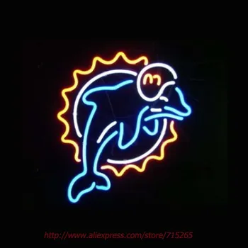 

Dolphin aquarium Neon Light Signs Glass tube neon lamp For room Bedroom Decor Letters led lights grow lightBeer bar signs
