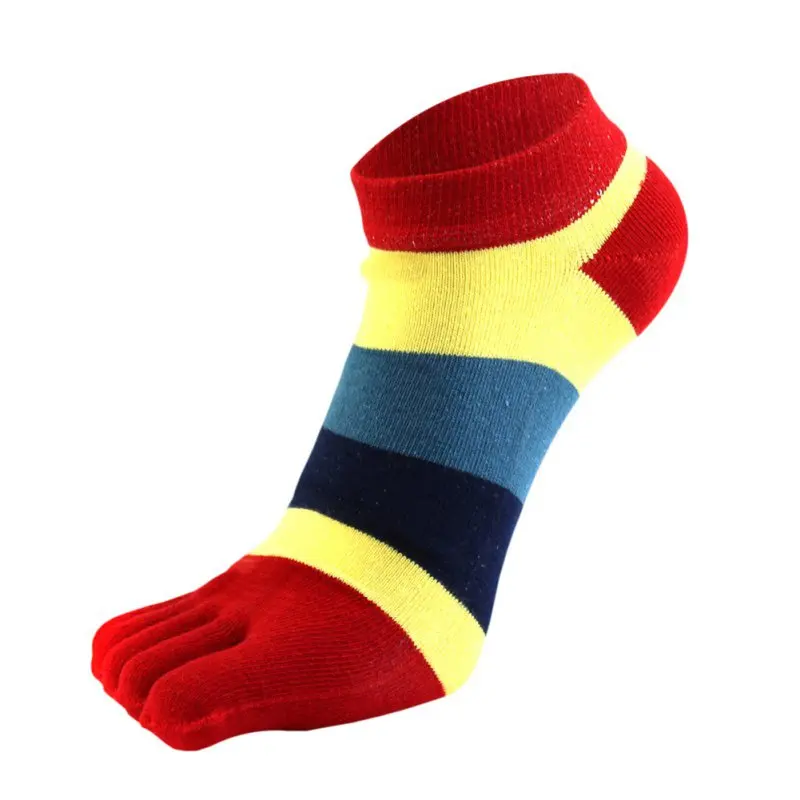 Осень 1 пара для мужчин и женщин унисекс носки хлопок пять пальцев носки дышащие носки с пальцами эластичные носки