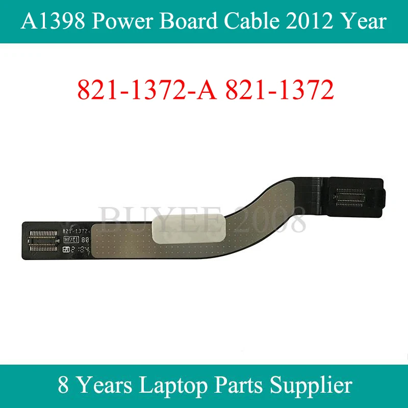 Cavo Della Scheda Jack Di Alimentazione A1398 Usato Originale 2012 Anno 821-1372-A 821-1372 Per Macbook Pro 15.4 "A1398 Cavo Flessibile Audio I/O