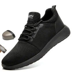 Chaussures Ryder indestructibles pour hommes et femmes, baskets de sécurité à bout en acier, respirantes, Anti perforation, de travail, livraison directe 