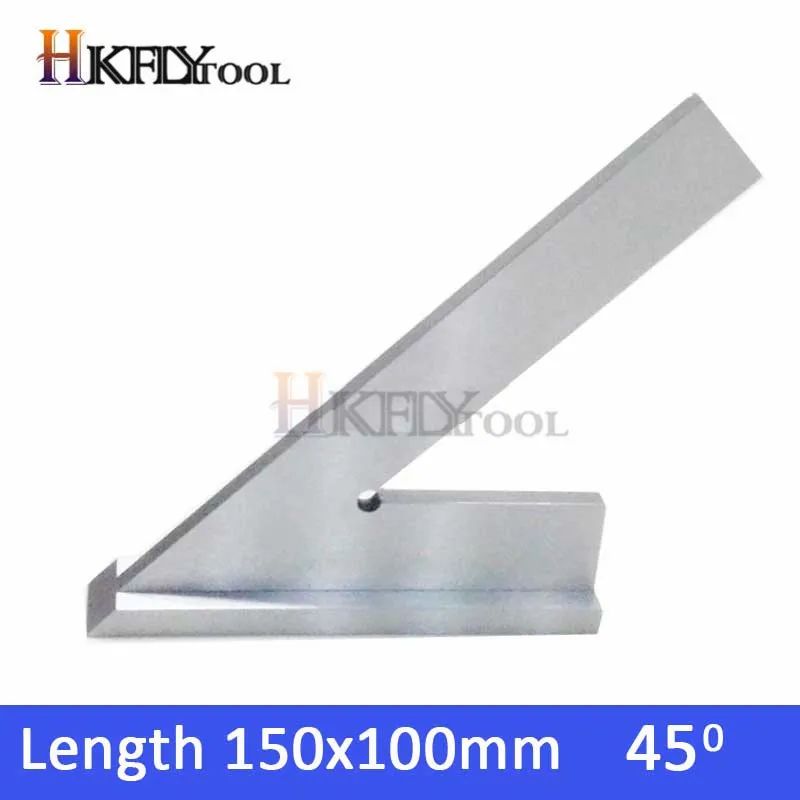 150x100mm Stainless Steel 45 Degree Miter Angle Corner Ruler Wide Base