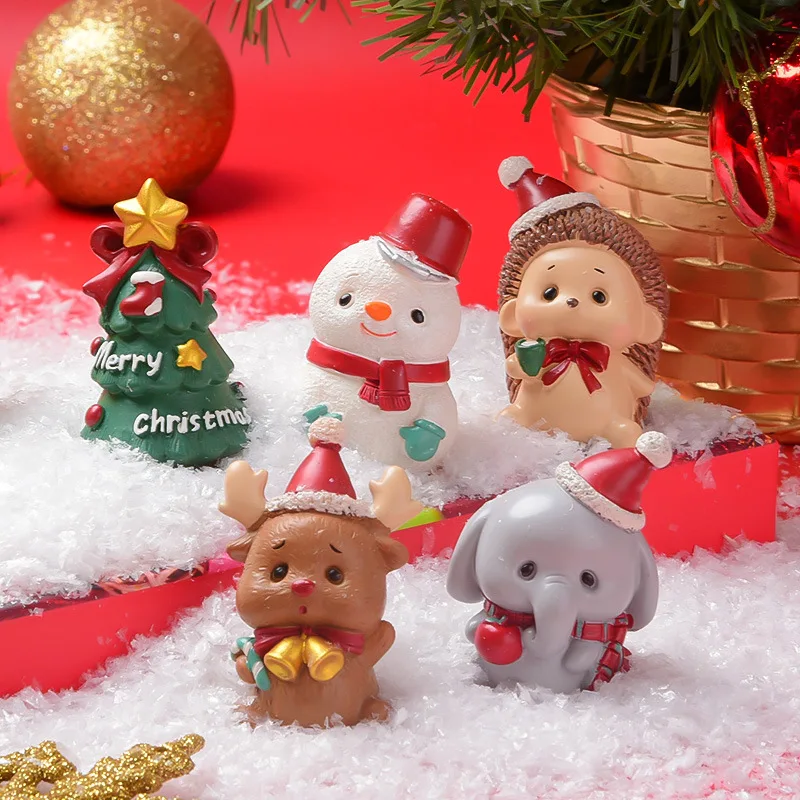 Figurine de père noël en résine, jouets, poupée, accessoires de décoration  créatifs pour la maison, chambre Miniature, décoration de jardin -  AliExpress