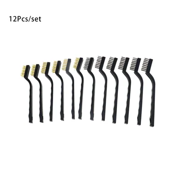 

Rust Brush Remover Removal 12pcs/Set Metal Brush Mini Micro Steel Brass Paint