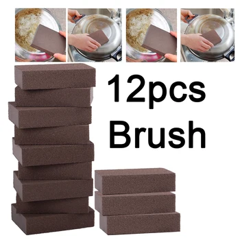 

Kitchen tool 12pcs cleaning brush Washing Tool Cleaning Sponge Rust Removing Cleaner Household Accessories