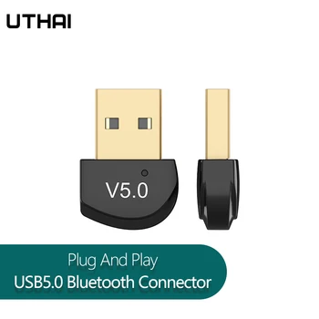 

UTHAI USB Bluetooth Adapter Dongle For Computer PC Mouse Aux Audio Bluetooth 4.0 4.2 5.0 Speaker Music Receiver Transmitter F026
