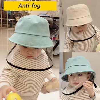 

NEW Kids Anti Fog Dust Cap 2 In 1 Hat For Kid Anti Flue Spittle Anti Dust Cover Full Face Eye Protect Hat Mask