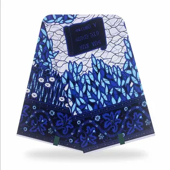 

Wholesale price! New High Quality veritable African wax 2020 Ankara wax Newest design Hot Sale Design For Women Dress! BLUE