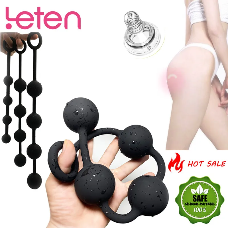 Silicone Anal Beads Butt Plug Big 4 Pull Balls Anus Dilator Erotic Intimate Goods Adults Sex Toys For Women Men Gay |