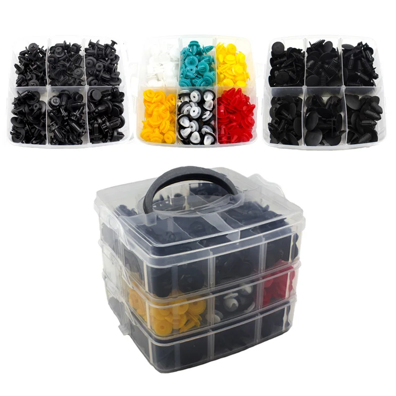 

Mix 435 Pcs Auto Fastener Clip For Car Fascia Bumper Door Shield Retainer push in Rivets