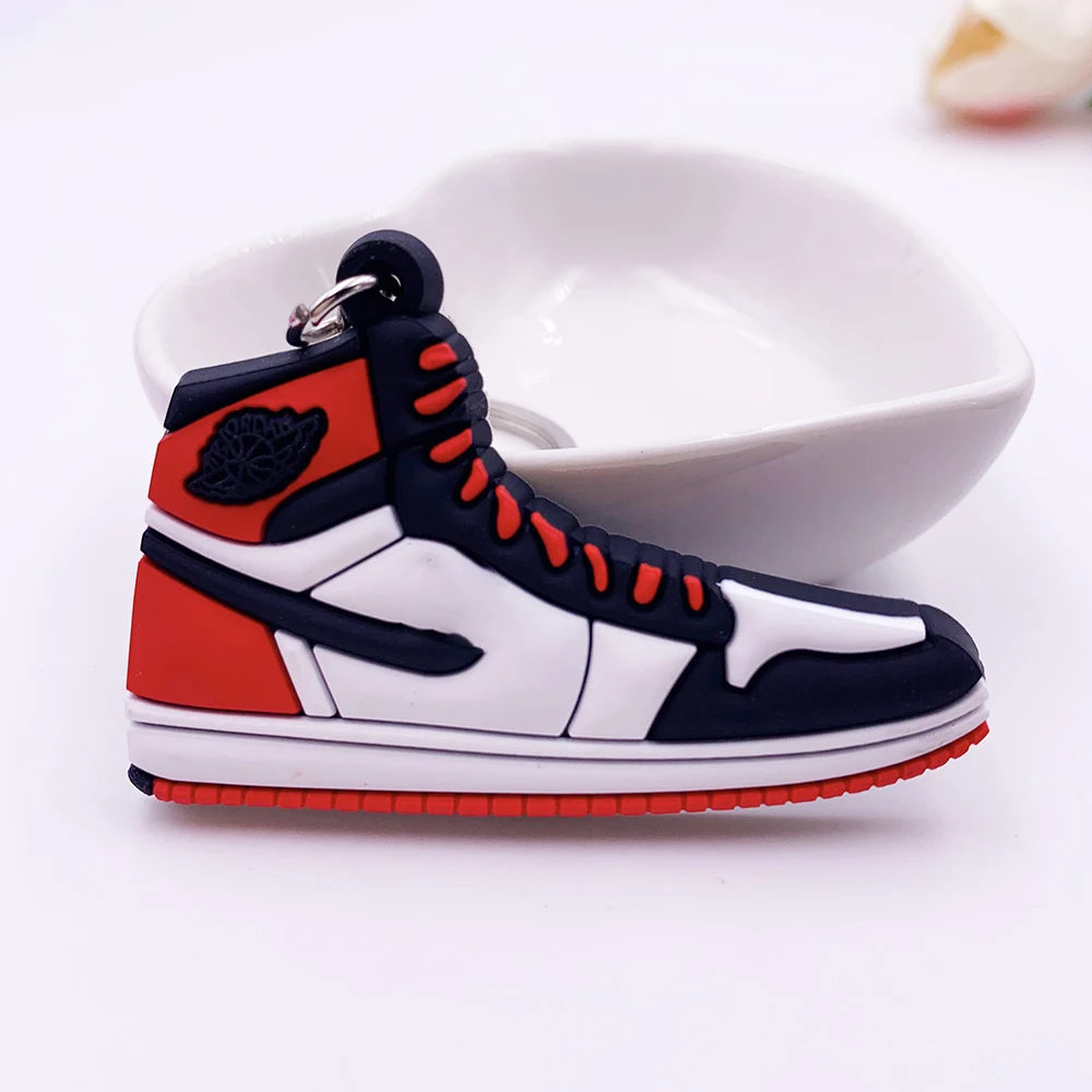 Милый брелок для ключей Mini Jordan1, брелок для обуви, подарок для женщин, мужчин и детей, модный брелок Max 1, баскетбольные кроссовки Porte Clef - Цвет: K0078-20
