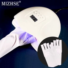 MIZHSE УФ-перчатки для ногтей белая УФ-защита перчатки дизайн ногтей Гелевые перчатки с защитой от уф-УФ светодиодная лампа для сушки ногтей светильник инструмент