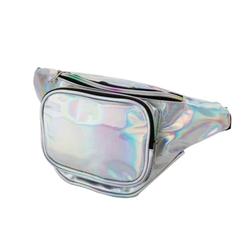 

Heopono Branded Fashion Durable Glossy Plain Leather Men Women Adults Zippered Large Fanny Packs Unisex Waist Bag