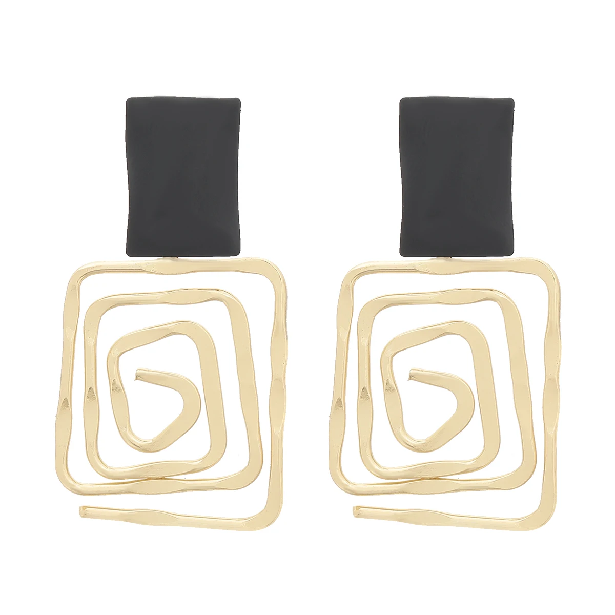 Fashion Simple Metal Back Shape Geometric Earrings Women's Popular Creative Drop Earrings Retro Party Jewelry Accessories drop earrings,dangle earrings
