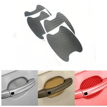 

4 car door handle protective film 3D car sticker for Jaguar XF XJ XJS XK S-TYPE X-TYPE XJ8 XJL XJ6 XKR XK8 XJS X320 X308