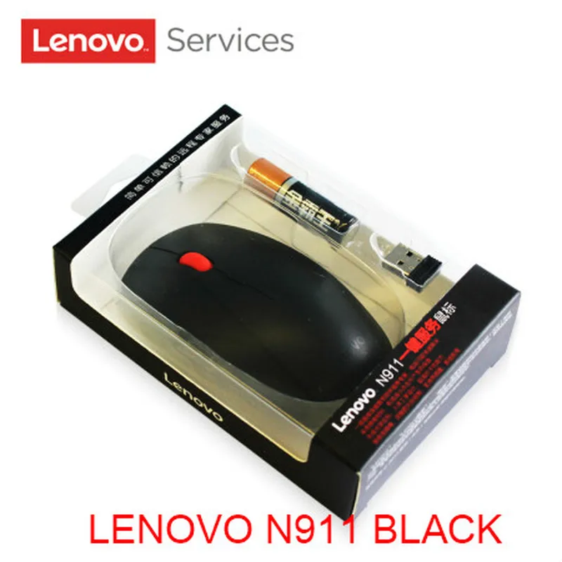 Беспроводная компьютерная мышь Lenovo N911 с дистанционным управлением бесшумная для