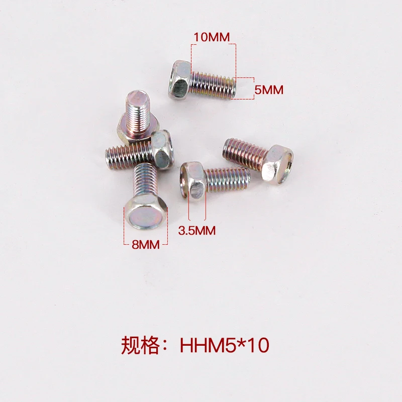 10 шт. hm5x10 hm6x12 Новый Болт с внешним шестигранным электрическим винтом для