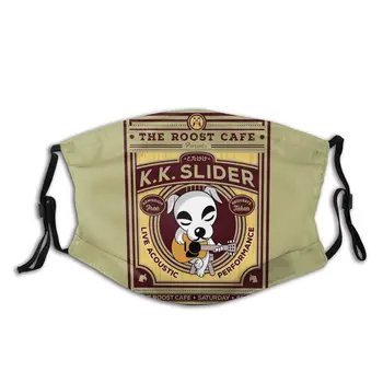 

K.K. Slider Gig Reusable Face Mask Animal Crossing Anti Haze Dustproof Mask With Filters Protection Mask Respirator Muffle