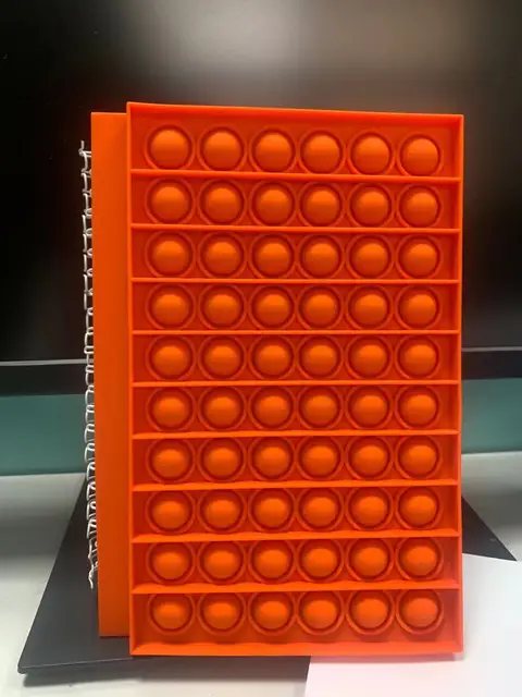 New Caderno Desk Calendar Pop its Notebook Bubble Fingertip Silicone Case Notepad Student Decompression Stationery Toys Gift A5-4