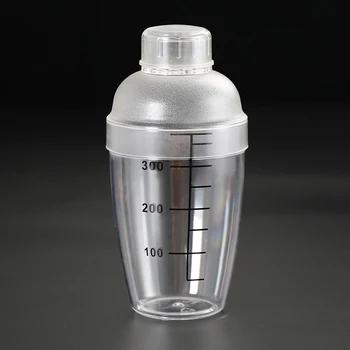 

YOMDID Durable PC Cocktail Shaker Milk Tea Cocktail Mixer Shaking Cup With Scale For Bar Bartender Practical Barware Shaker