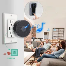 Onvian 4 ringtons sem fio porta carrilhão alarme de carregamento usb indoor trabalho com campainha onvian