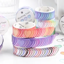 1Pc Love Poem Series Decoration Special-Shaped  Masking Tape Creative Scrapbooking Stationary School Supplies