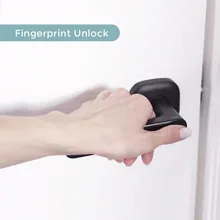 

2021 New Fingeprint Door Lock Bluetooth Support Tuya / Smartlife APP Keyless lock Entry Gateway For Alexa / Google Assistant