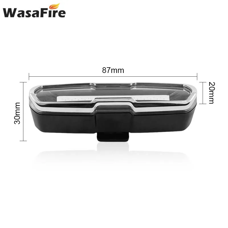WasaFire USB Перезаряжаемые задняя подсветка на велосипед светильник 5 режимов Светодиодный задние фонари велосипеда езда на велосипеде хвост светильник ночной езды безопасности Предупреждение лампы