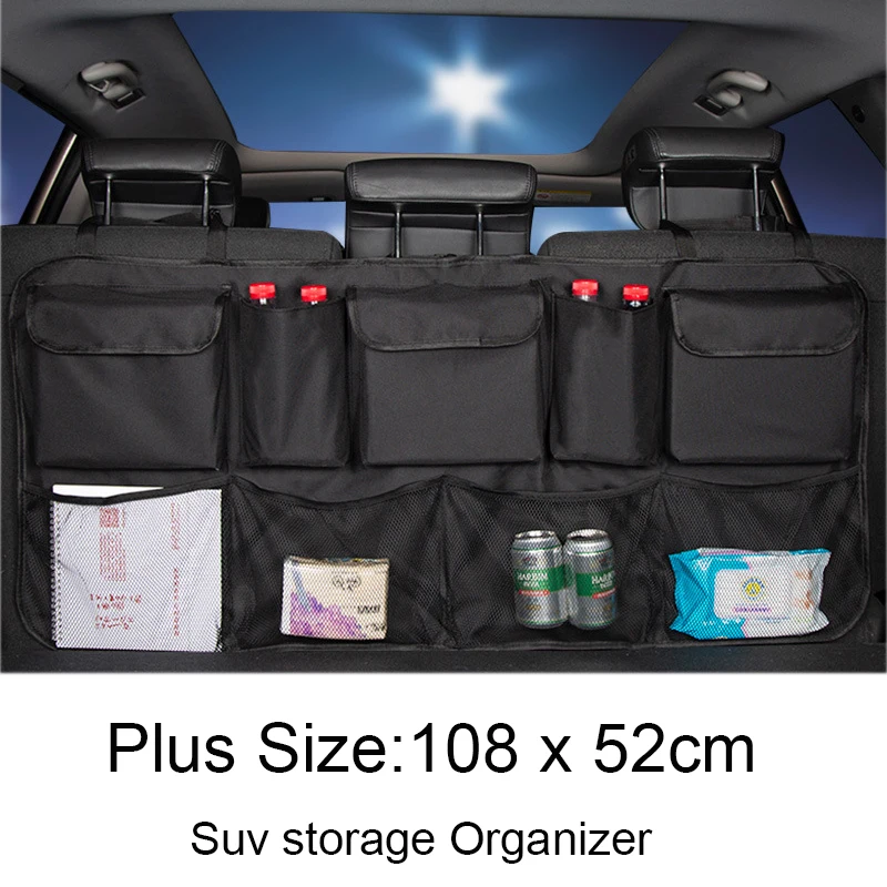 Plus Size Car Trunk Rear Seat Organizer for SUV MPV Universal Vehicle Bag Back Stowing Tidying | Автомобили и мотоциклы