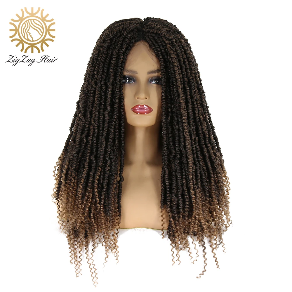 BTWTRY Bomb Twist Crochet Hair Wig Glueless Lace Front Wig for Black Women  Spring Twist Hair Prelooped Crochet Braids Hair - AliExpress Hair  Extensions & Wigs