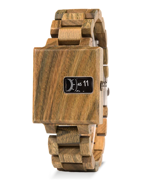 BOBO BIRD продвижение деревянные часы индивидуальные для него юбилей рождественские подарки в коробке наручные часы Деревянный ремешок - Цвет: R23