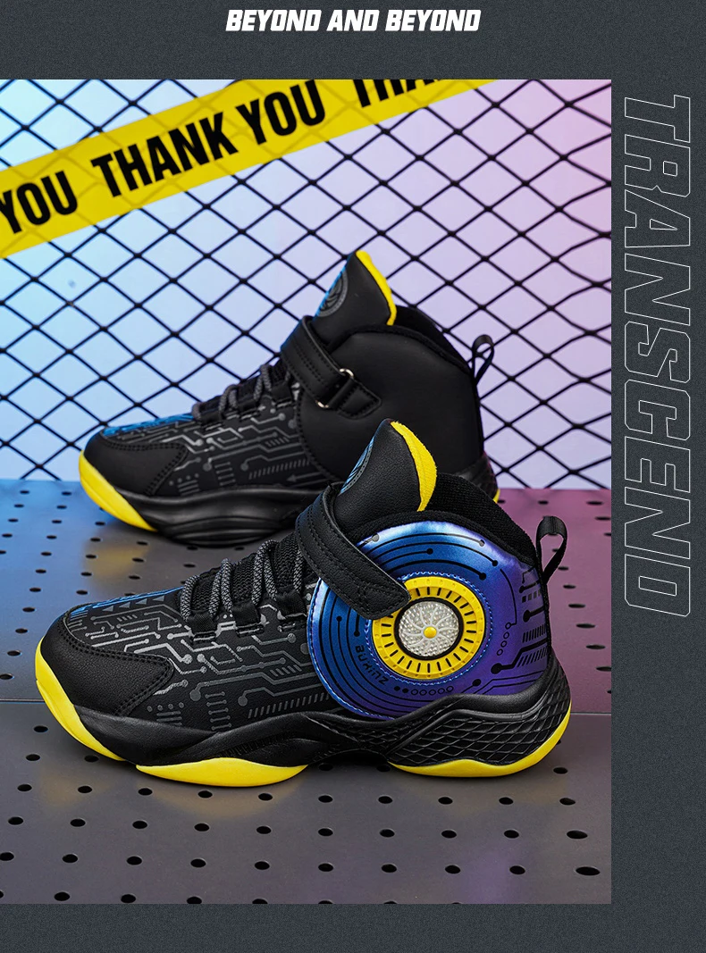 Kids Shoes Trend Cool Boy Outdoor Sneakers Lightweight Activity Supplies Leather Durable Children Casual Running Sport Booties