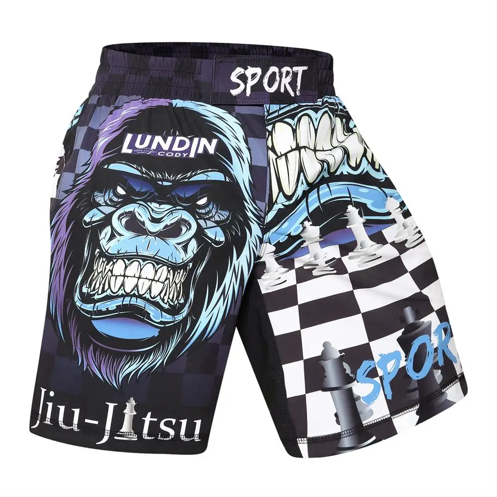 

Men's MMA Shorts Fight Grappling Short Boxing Shorts Printing Polyester Muay Thai Boxing Shorts kickboxing muay thai shorts