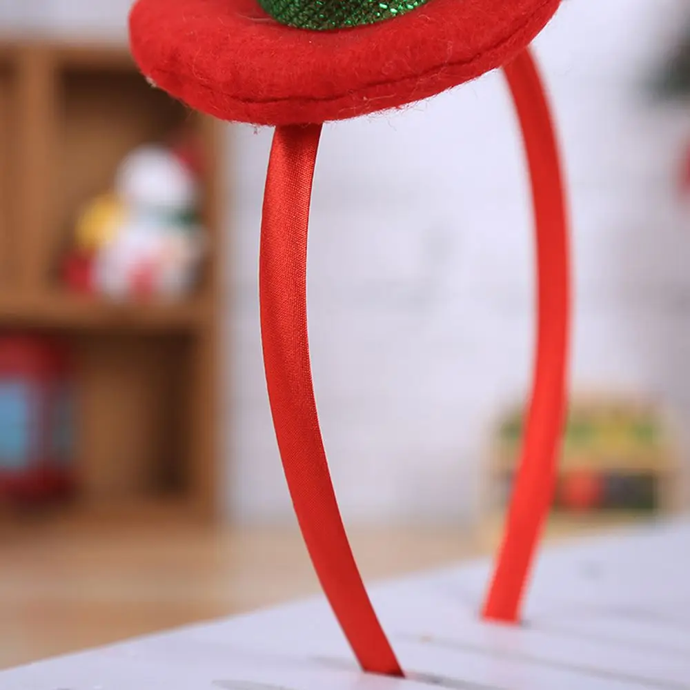 Горячая Распродажа, Рождественская повязка на голову, милая Рождественская шапка Санты вечерние украшения для женщин и девочек, двойная заколка для волос, деревянная витрина для часов, головной убор