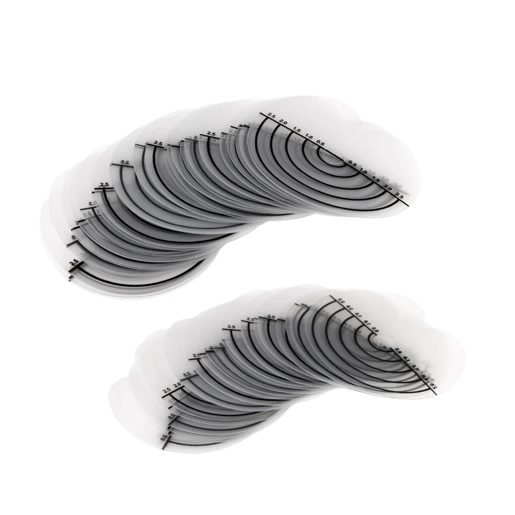 50PCS Single Hole Plastic Scalp Protector Spacer Template Heat/Glue Shield Separator with Scale Fusion Hair Extension Tool Kits