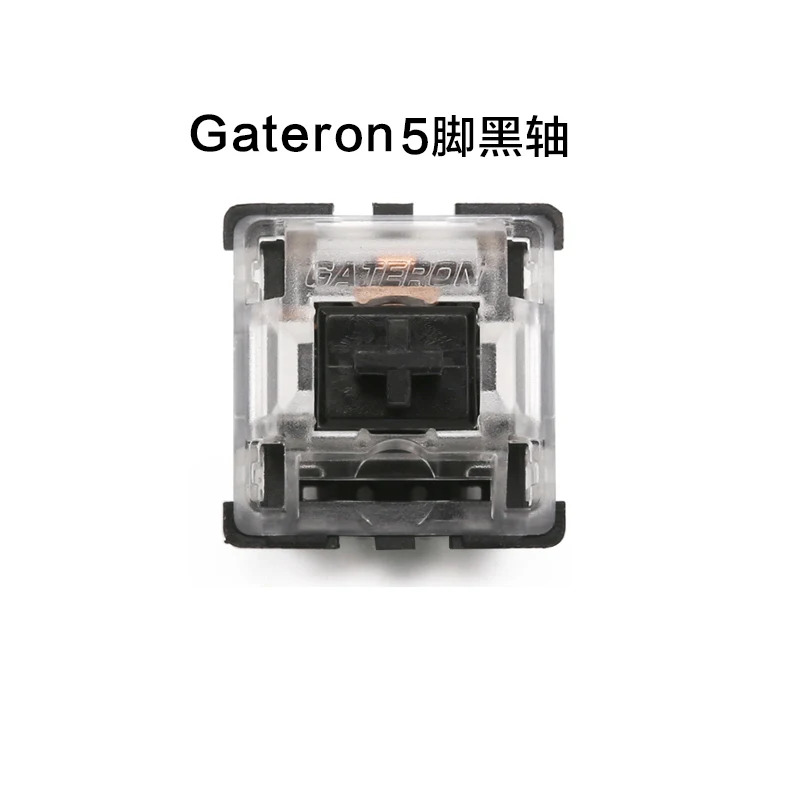 Механическая клавиатура Gateron switch 5 контактов прозрачный чехол синие красные