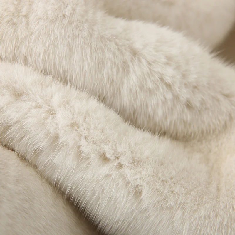 Норковая шуба вся куртка мех женская одежда Верхняя одежда куртка пальто новая мода круглый вырез норковая шуба