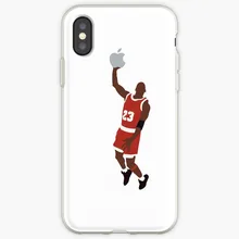 Michael Jordan funda para iphone x XS funda Max XR para iphone 8 7 6 6S Plus silicona suave clara