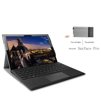 

Protective Tablet Case PU Airbag Smart Cover Shockproof Suitable For Microsoft Surface Pro 4/Pro5/Pro6/Pro7 Designed Pen Tray