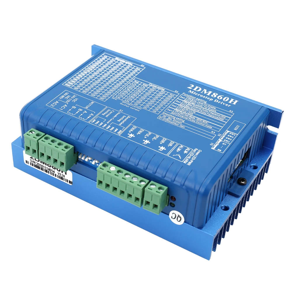 

New Digital 2DM860H Two Phase Controller Stepper Motor Microstep Driver Smooth Movement Low Noise High Speed Torque Compensation