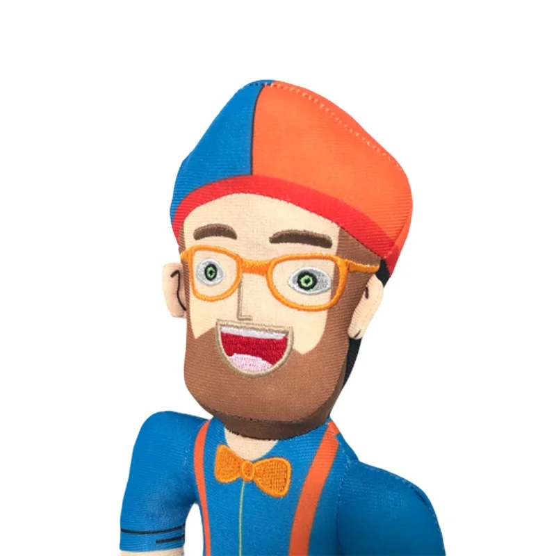 30 см Blippi плюшевая игрушка английская обучающая игрушка для детей любимая игрушка стильная футболка с изображением персонажей видеоигр аниме плюшевая кукла для дня рождения, подарки