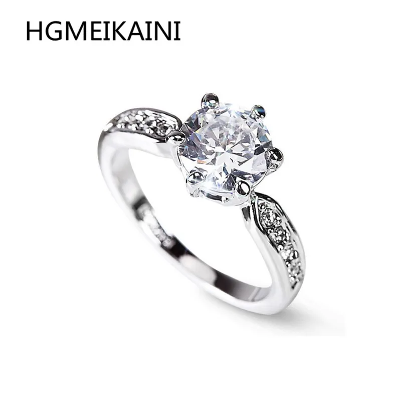 

HGMEIKAINI 925% pure silver ring in Europe and the original ms rose gold wedding ring charm jewelry