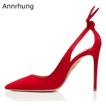 

Chic Rabbit-ear Decor High Heels Shoes Women Sexy Pointed Toe Thin Stiletto Heel Shallow Shoes Hollow Pumps New Autumn Shoes