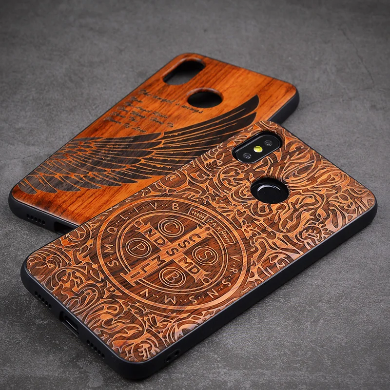 Деревянный чехол для Xiaomi Mi 8 9 Lite Pro CC9e Redmi Note 7 K20 телефона из 100% натурального дерева