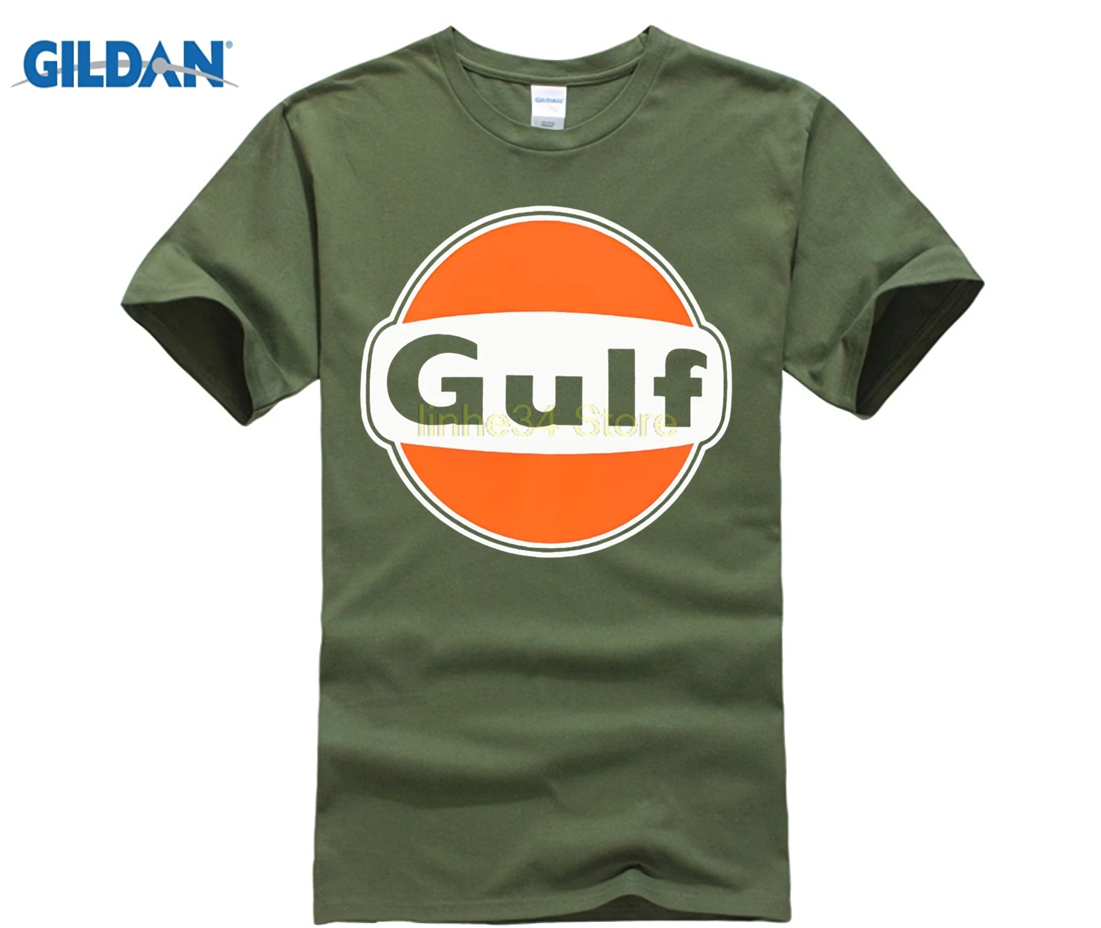 AUTHENTIC GULF OIL T-SHIRT-BLUE-LE MANS - XS -S -M -L -XL-XXL-XXXL FREE UK SHIP |