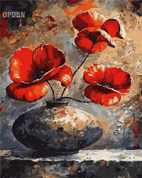 

OPDBN Canvas Painting by Number Wall Retro Style Posters for Living Room Home Decor No Frame