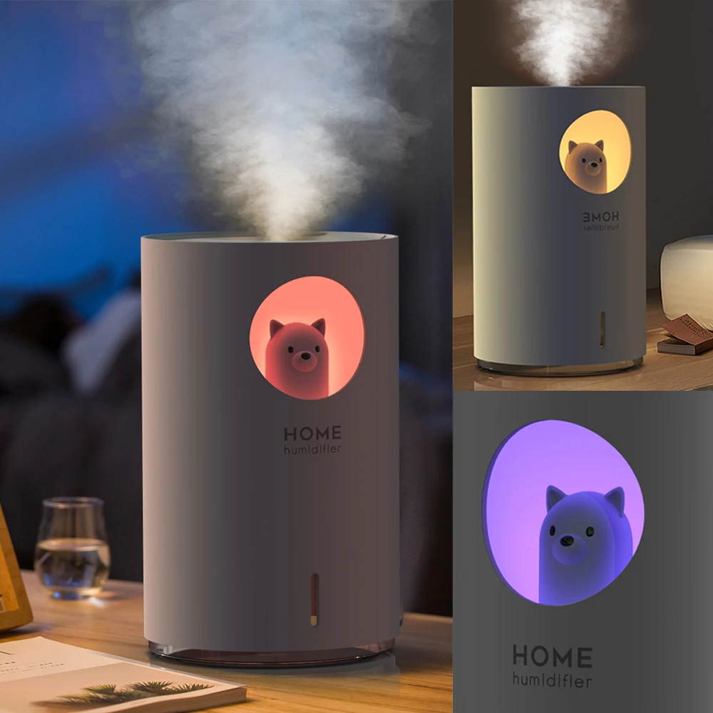 Portable Ultrasonic Air Humidifier 700ml Cute Pet H2o Usb Aroma Air