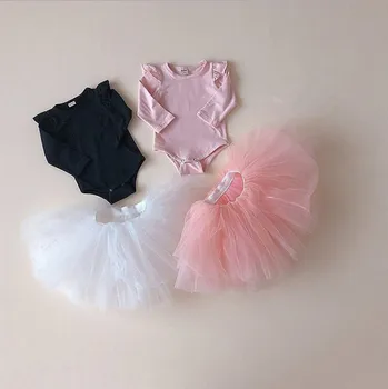 

2020 New Style Babys Girls Patchwork Romper Spring Babys Jumpsuit 6-24 Month PO302