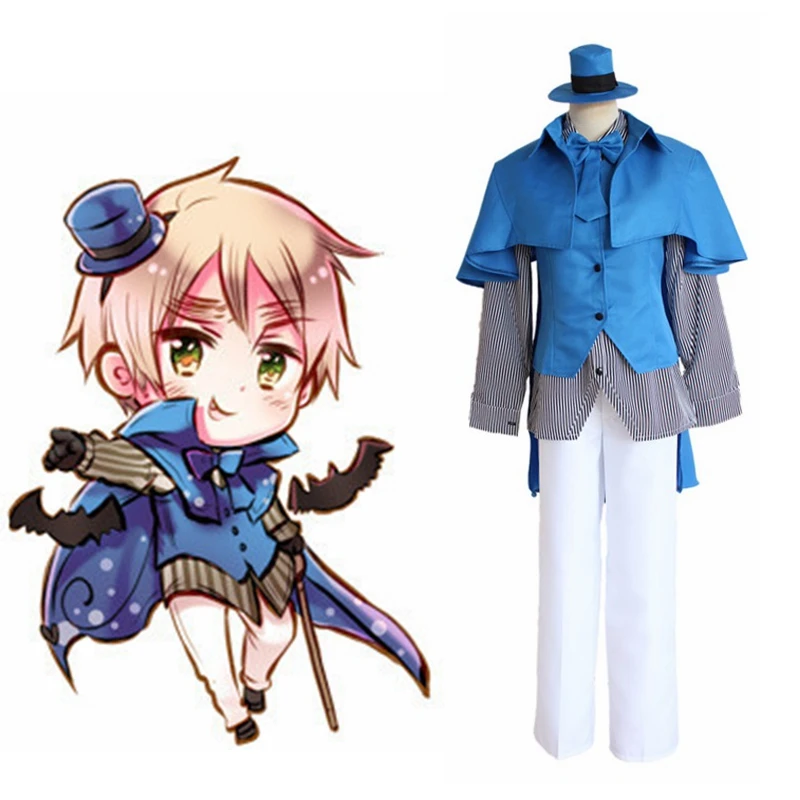 Unisex Anime Cos Axis Power Hetalia Arthur Kirkland Costumi Cosplay Completi Uniformi Dimensioni Personalizzate