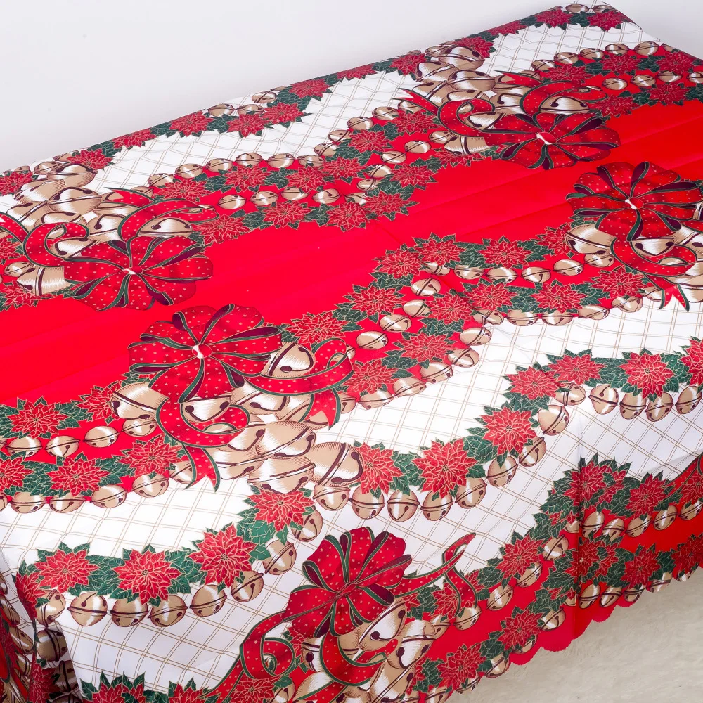 Christmas Embroidered Table Runner Floral Dust Proof Decor Table Cloth Covers christmas table decoration merry christmas